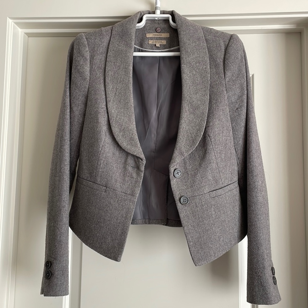 RW&CO Grey Cropped Blazer